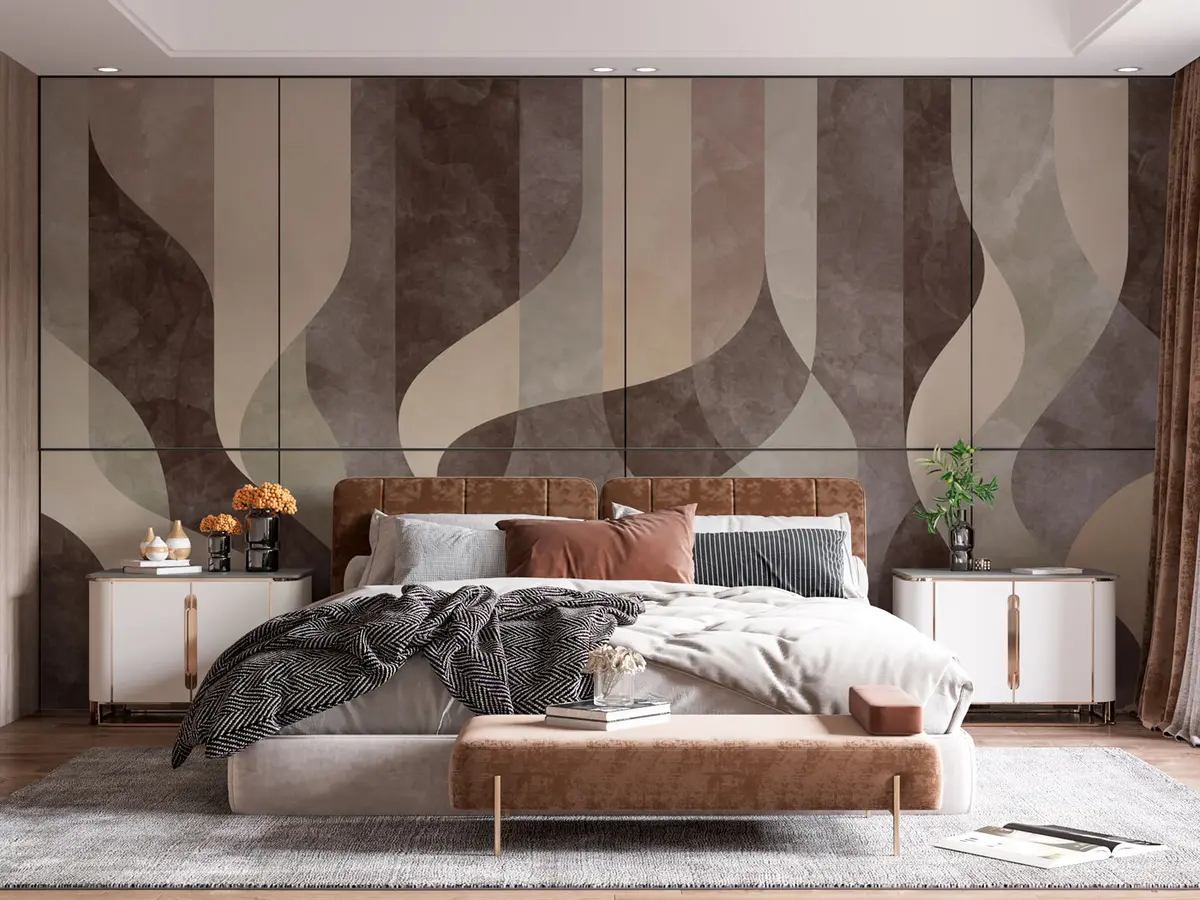 murales de pared Loft grunge de geometría abstracta moderna u97346
