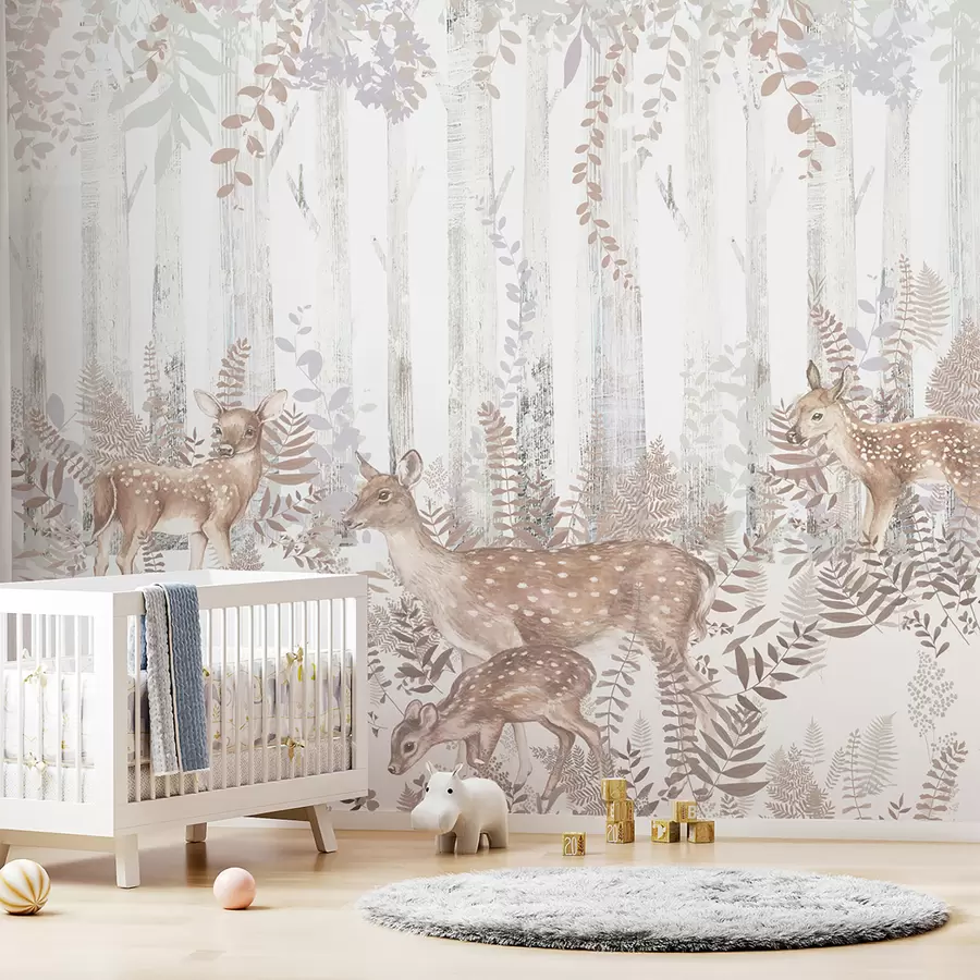 murales de pared Ciervo en el bosque u97529