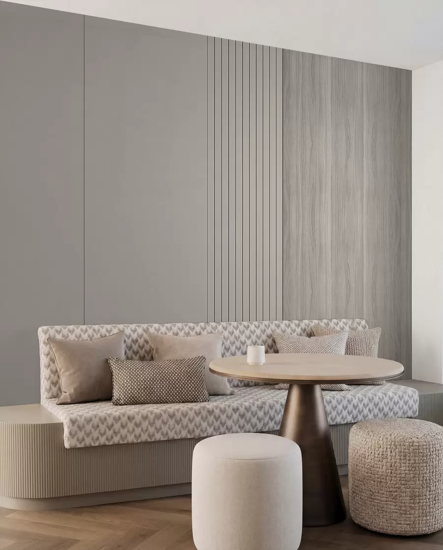 murales de pared Panel con duelas y madera u97549