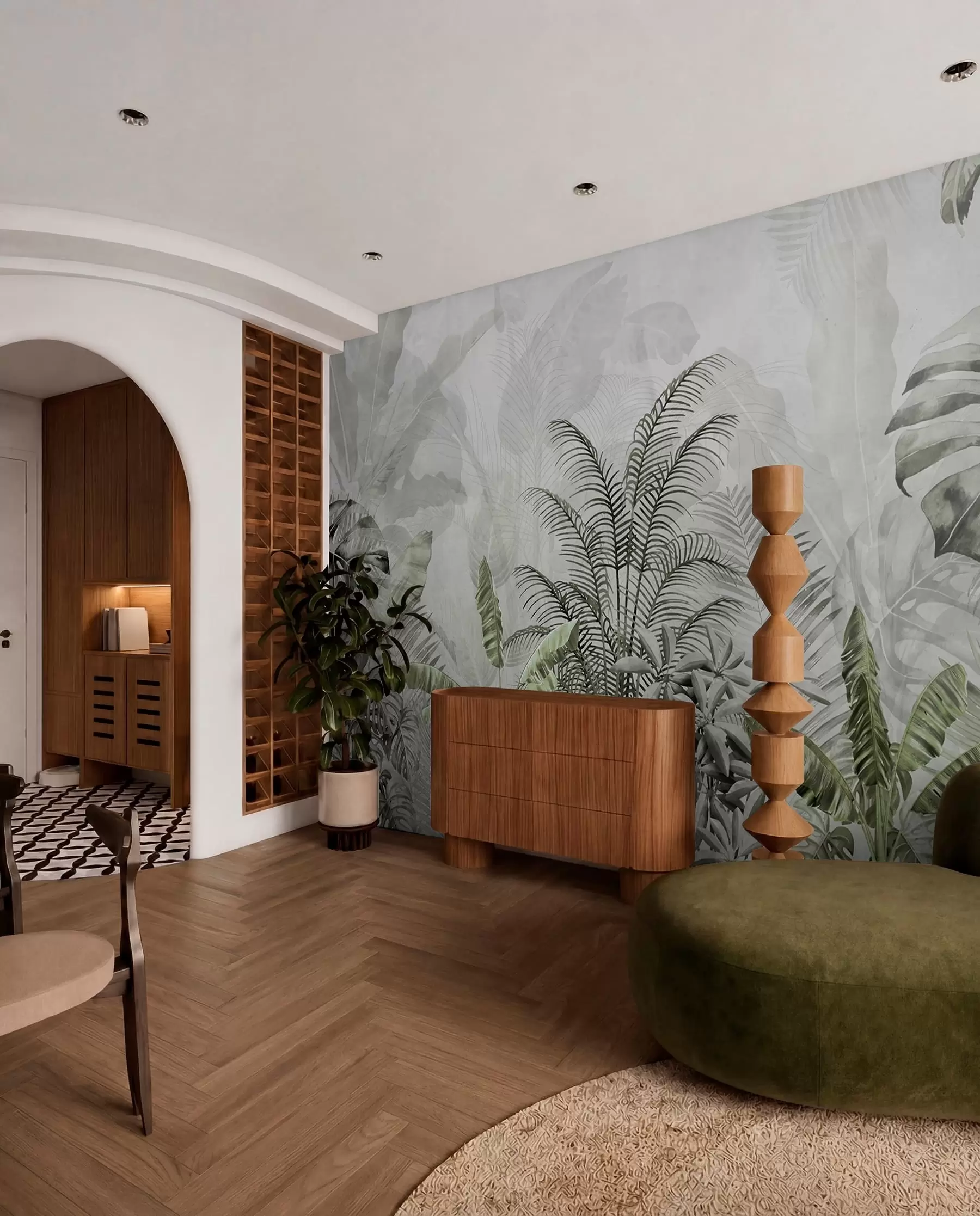 murales de pared Selva en grafito u71284v3