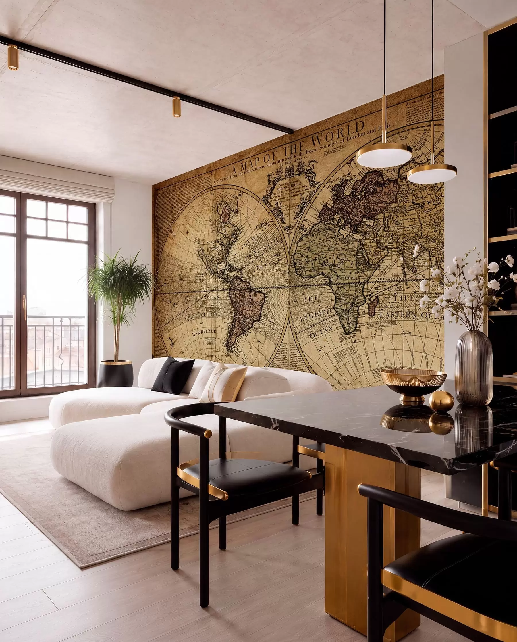 murales de pared Hemisferios antiguos u18533