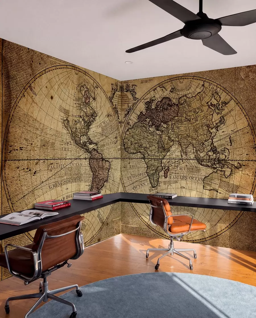 murales de pared Un mapamundi antiguo u18533