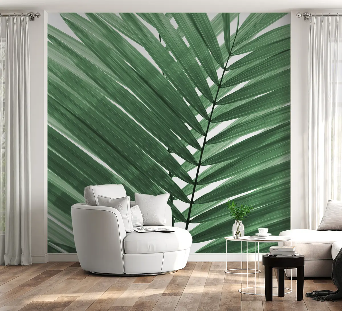 murales de pared Hojas de palmera u97550v2