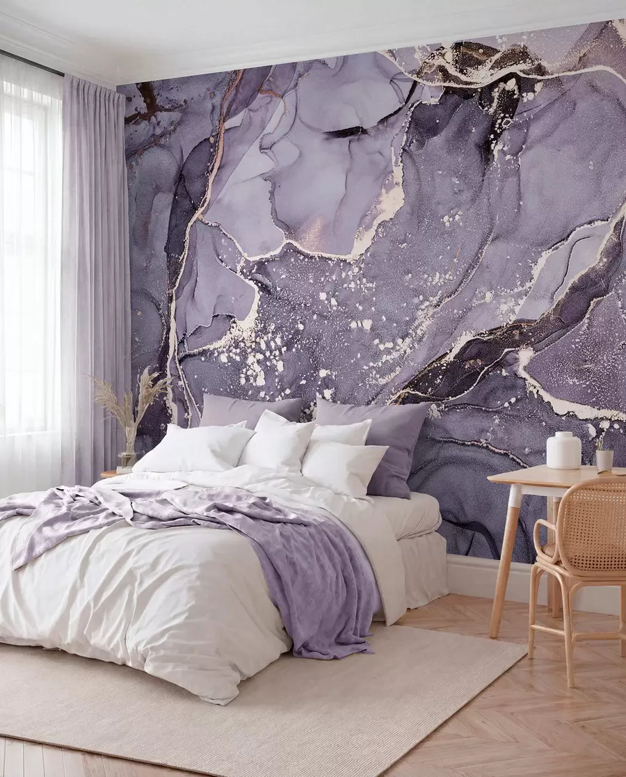 murales de pared Mármol violeta u93578v4