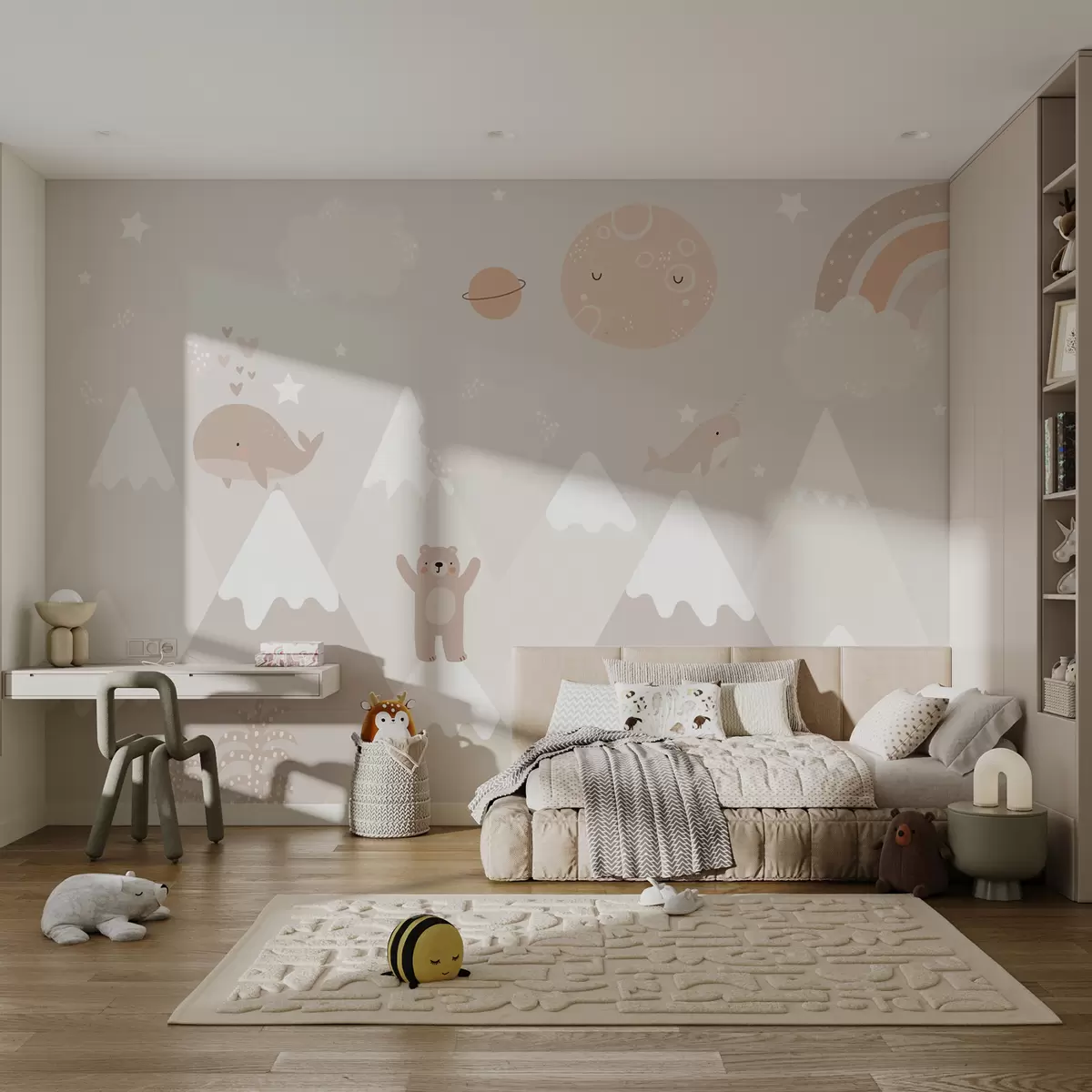 murales de pared Pequeños soñadores de montaña u99206