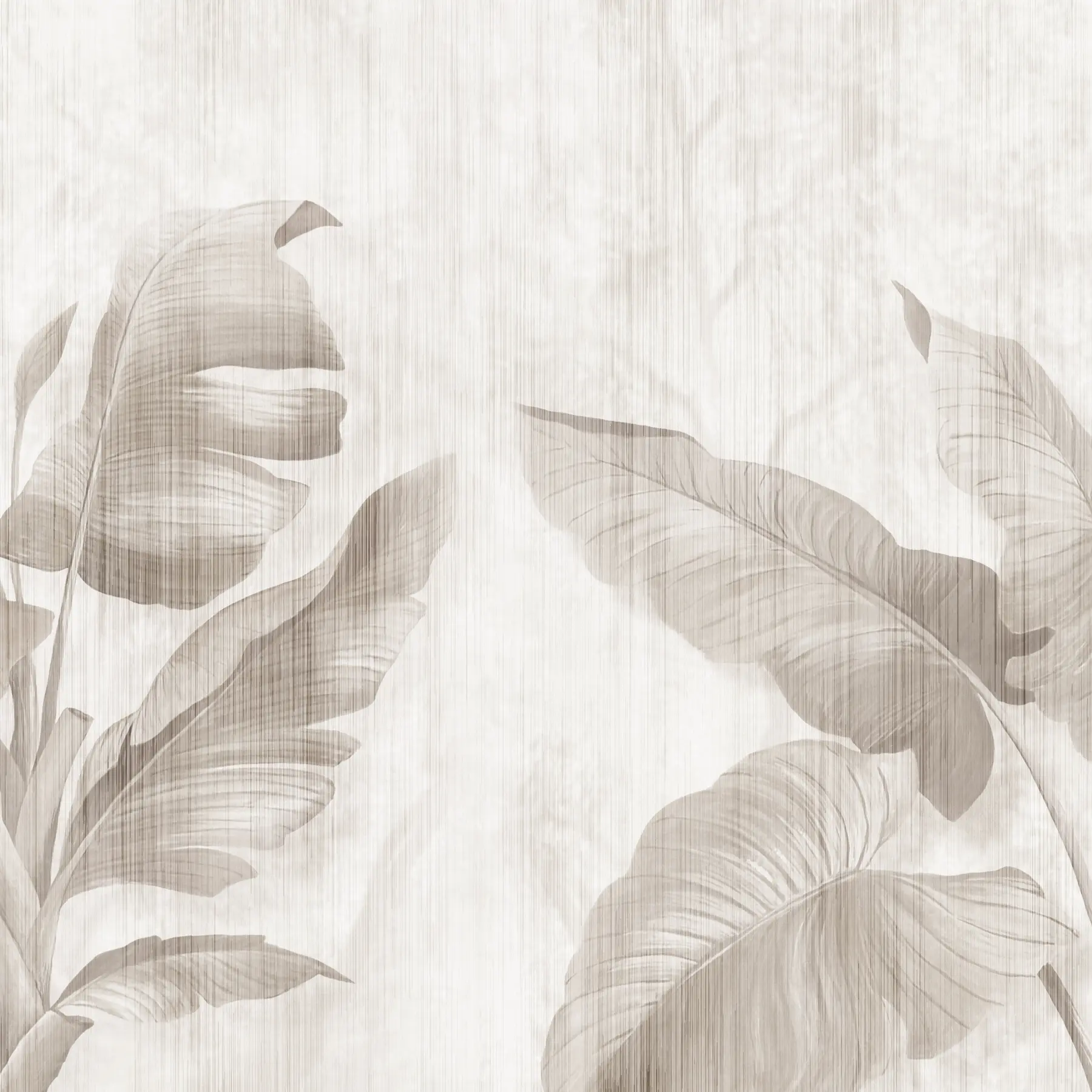 murales de pared Hojas tropicales en estilo grunge u00299d1