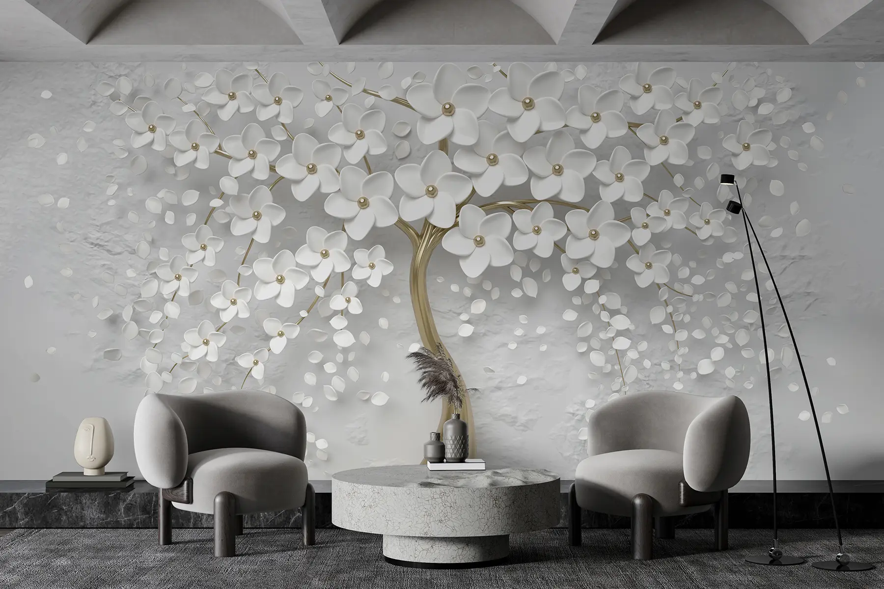 murales de pared Un árbol con flores pequeñas u37065d3