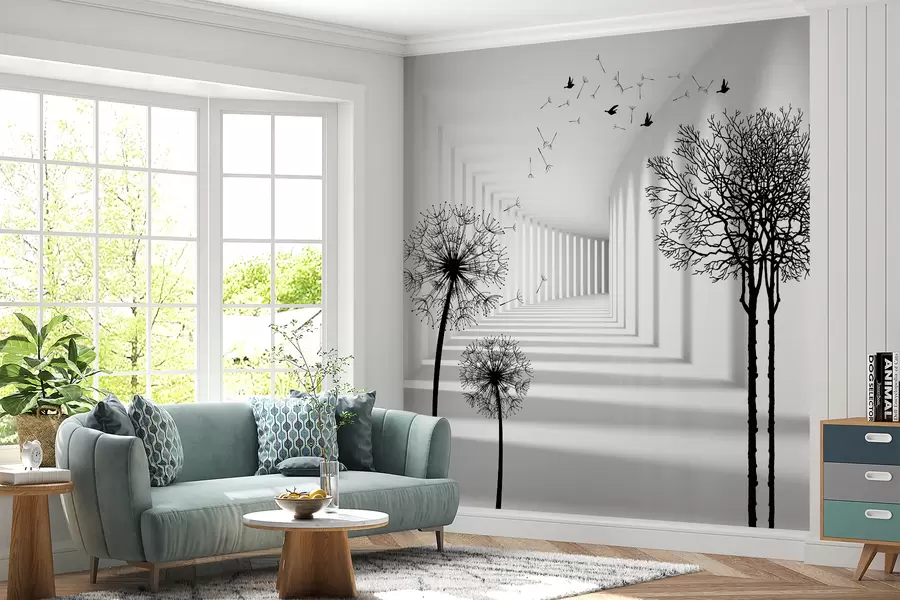 murales de pared Profundidad y luz u37803d1