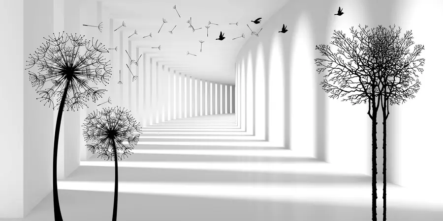 murales de pared Profundidad y luz u37803d2