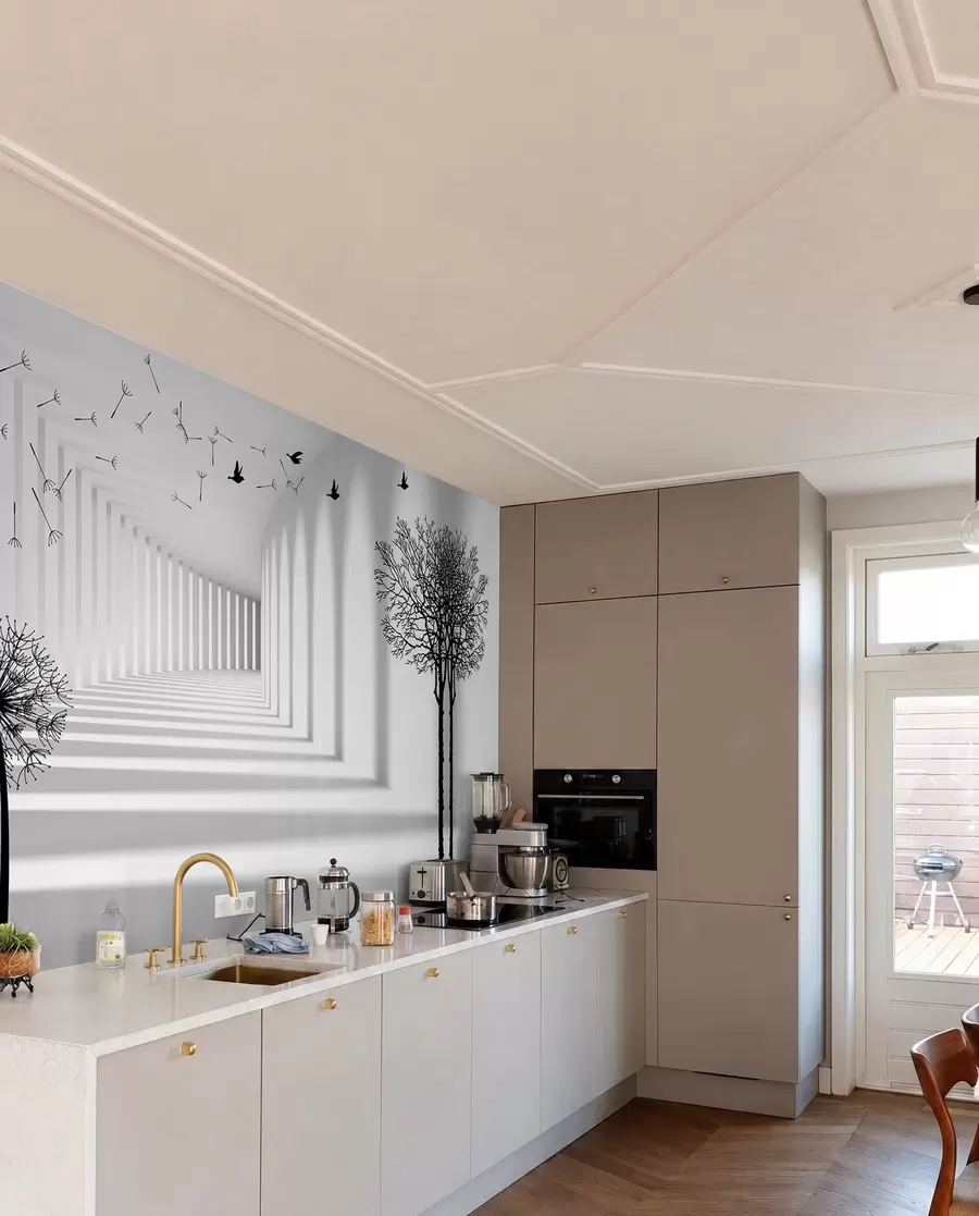 murales de pared Profundidad y luz u37803d2