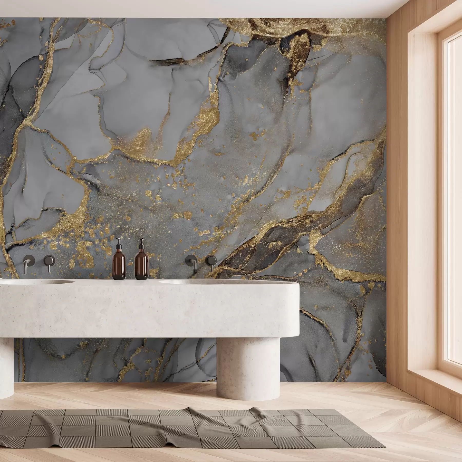 murales de pared Mármol gris u93578d1