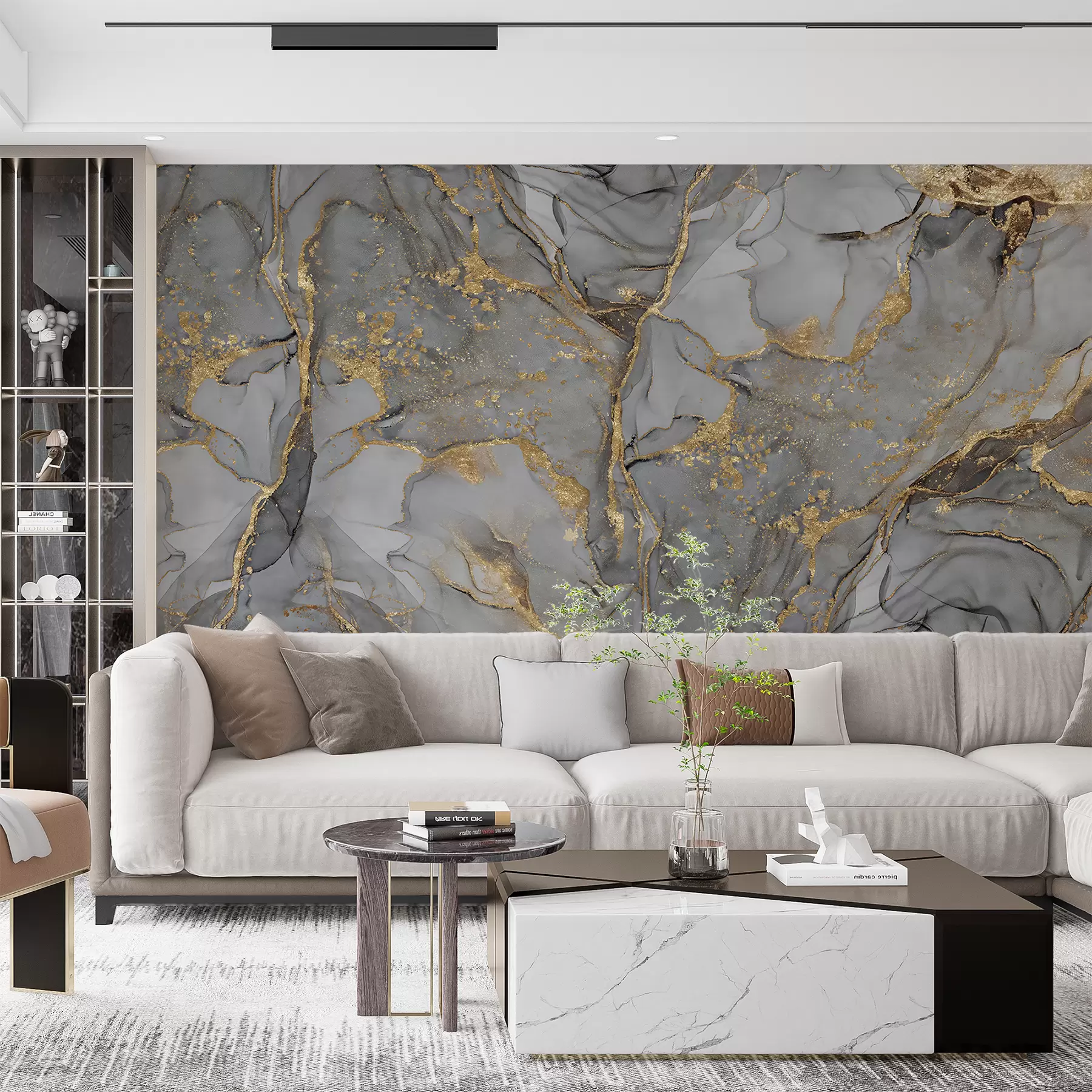 murales de pared Mármol gris u93578d2