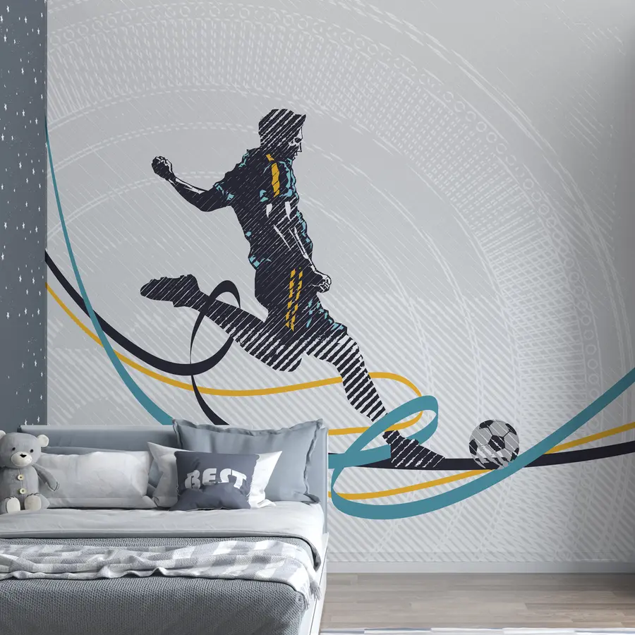 murales de pared Póster de atleta de rugby u99448