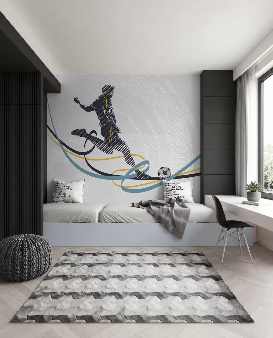 murales de pared Póster de atleta de rugby u99448