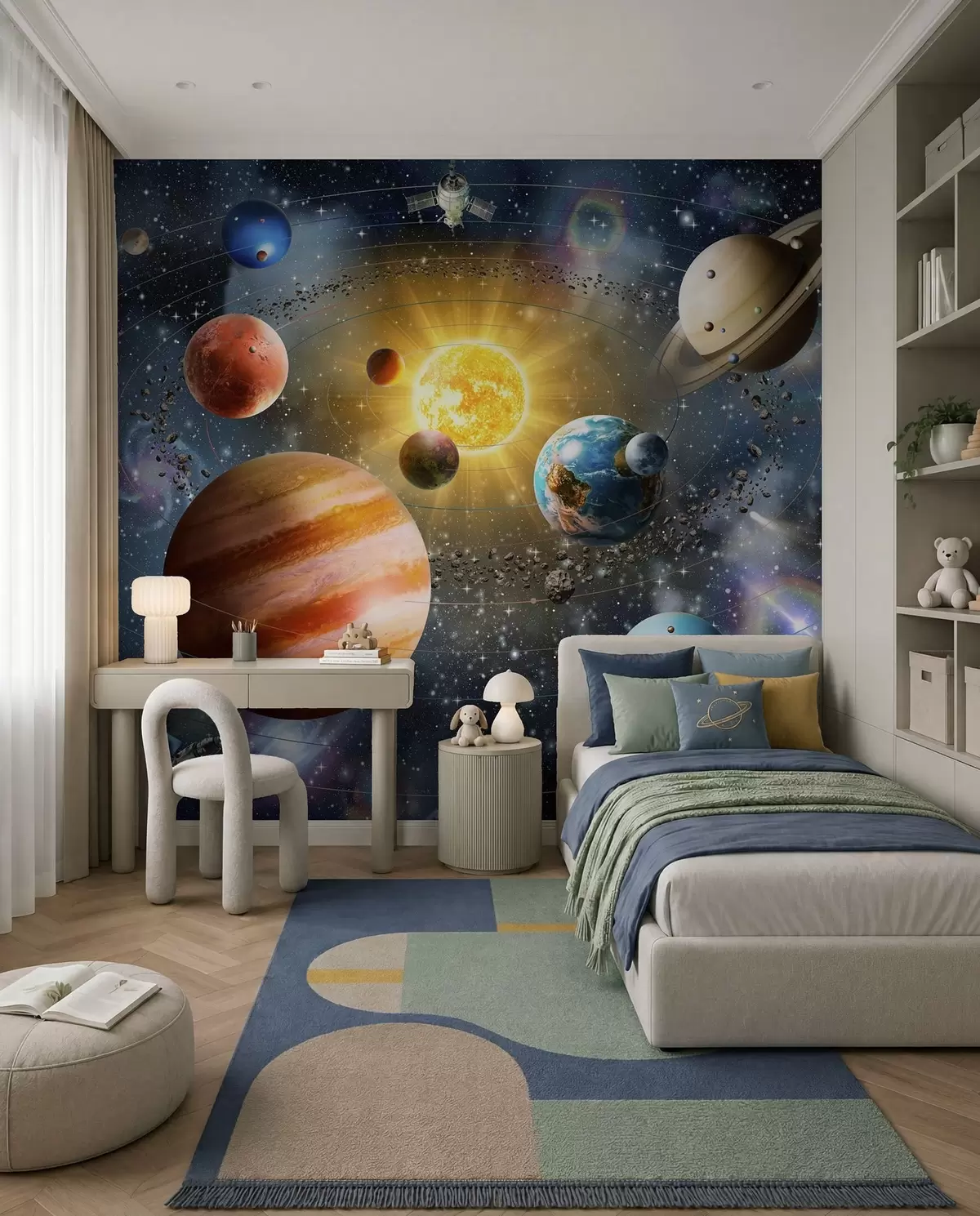 murales de pared Espacio fascinante, sistema solar u97222d2