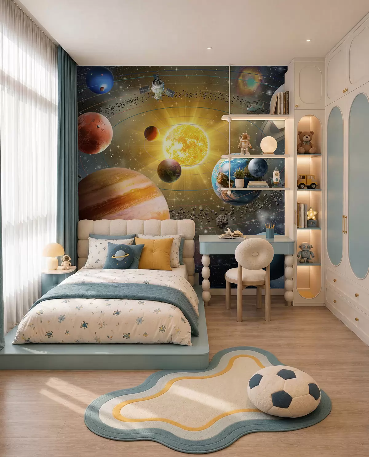 murales de pared Espacio fascinante, sistema solar u97222d2